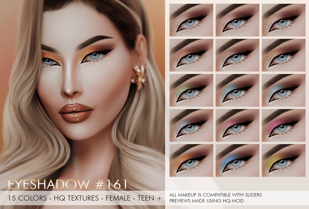 Скриншот мода Тени для глаз Eyeshadow №161